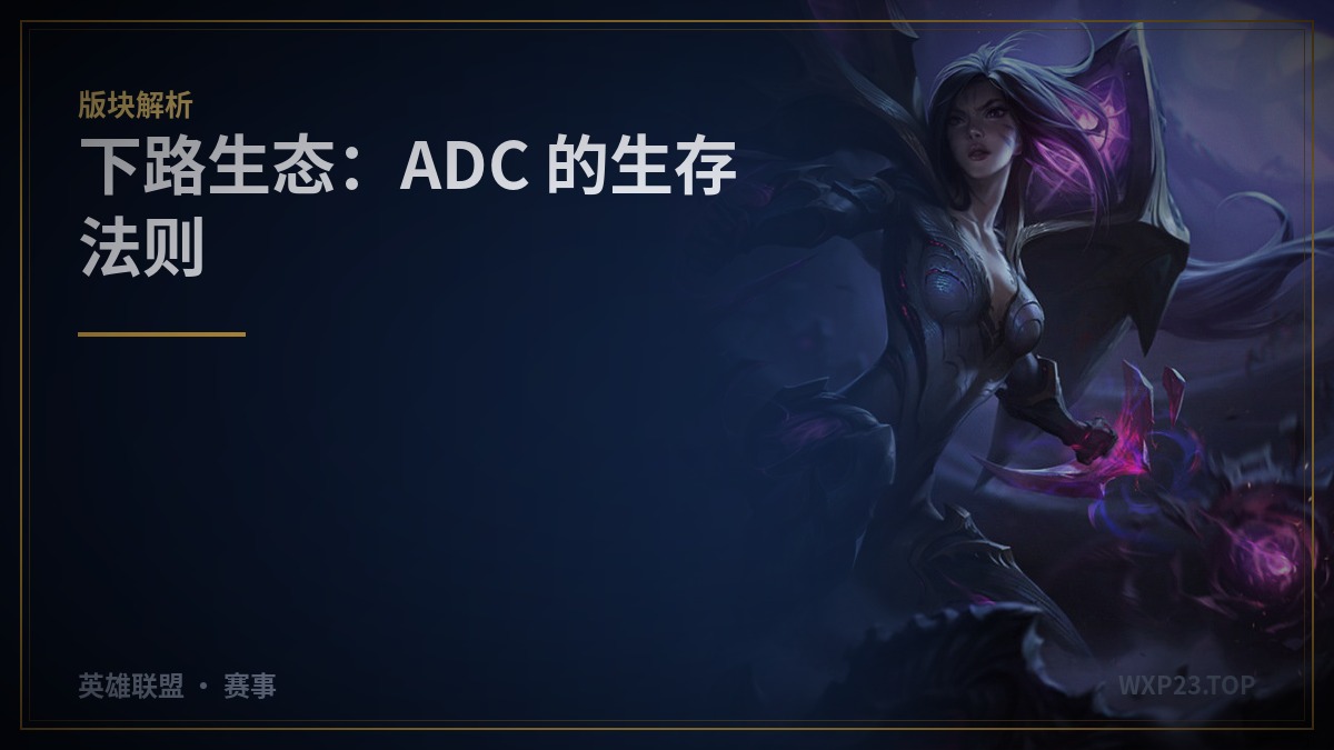 下路生态:ADC 的生存法则,从来不只是”输出”